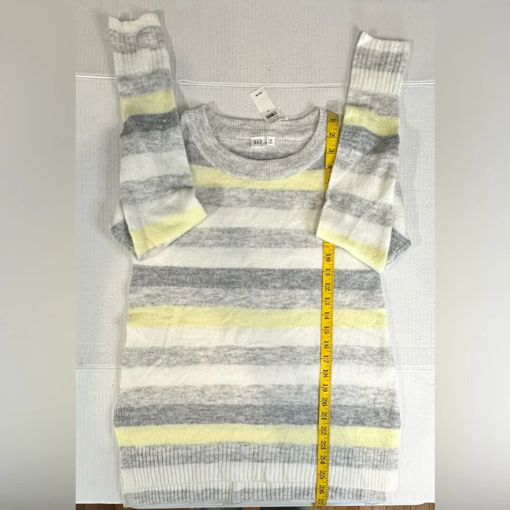 GAP Tunic Boat Neck Multicolored‎ Long Sleeve Lightweight Sweater Size XS New